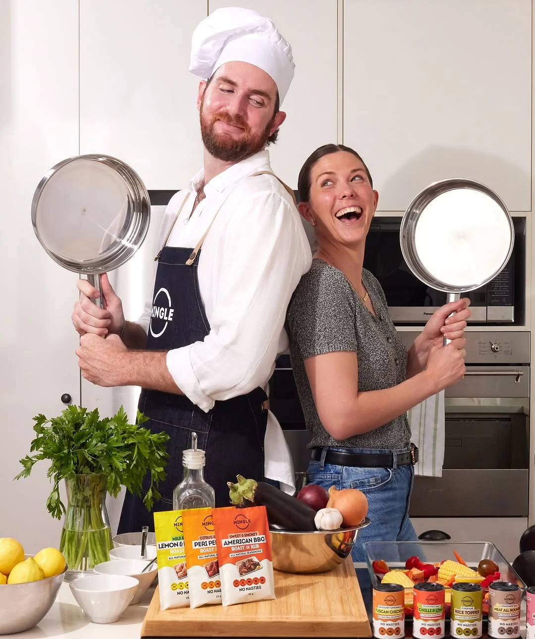 On-set BTS, Mingle campaign shoot